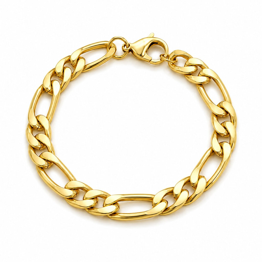 Thick figaro cuban bracelet