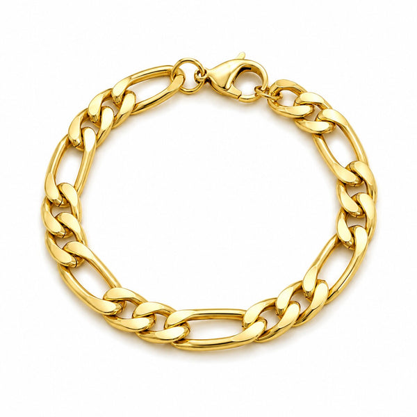 Thick figaro cuban bracelet