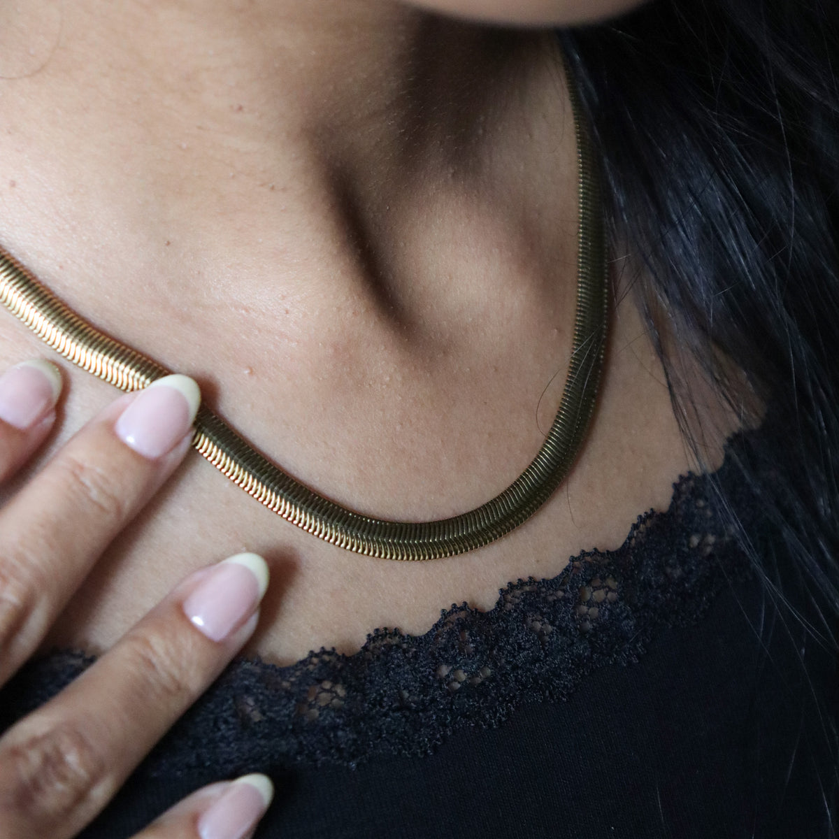 Thick flat chain