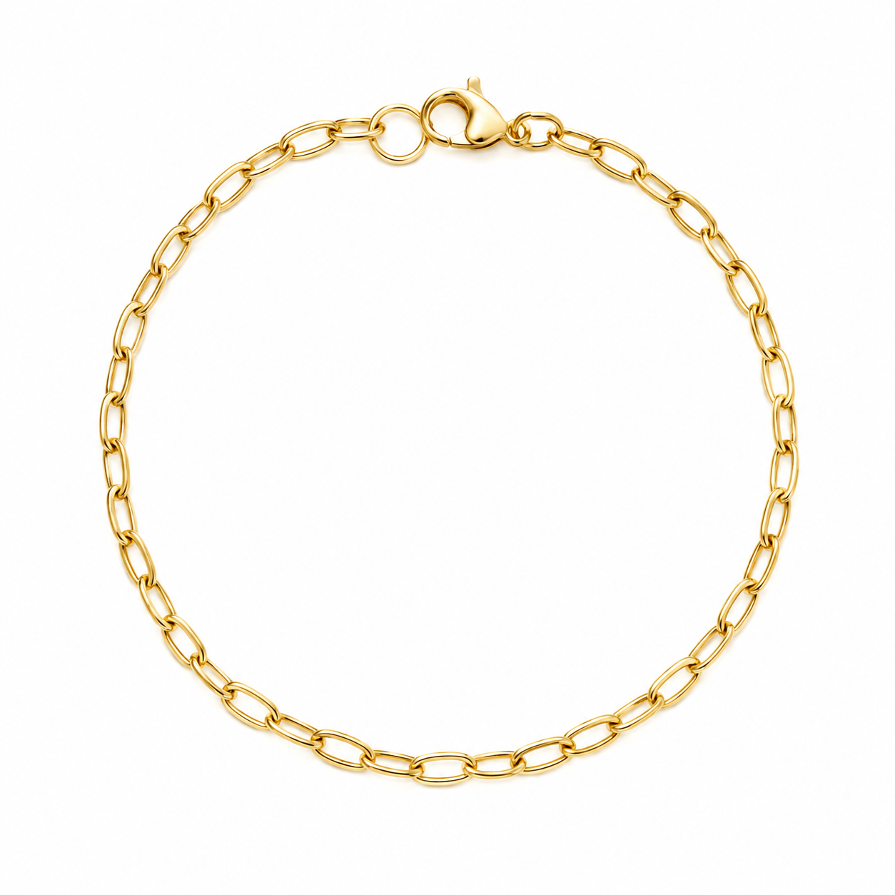 Thin link bracelet