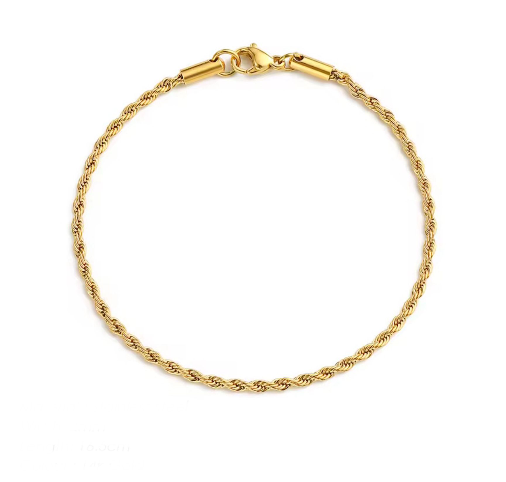 Thin rope bracelet