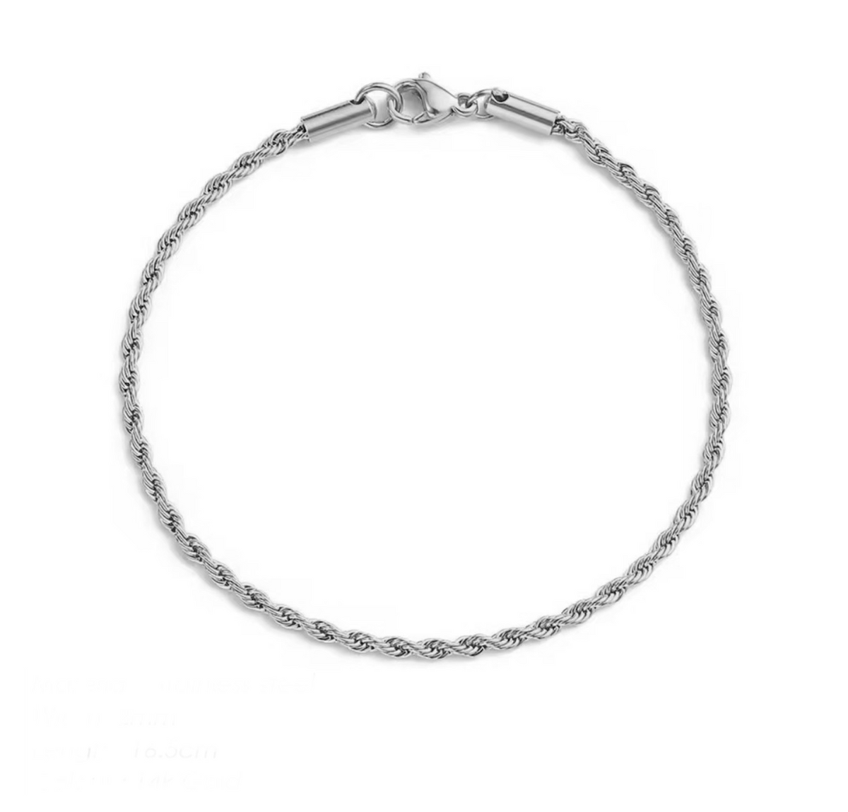Thin rope bracelet