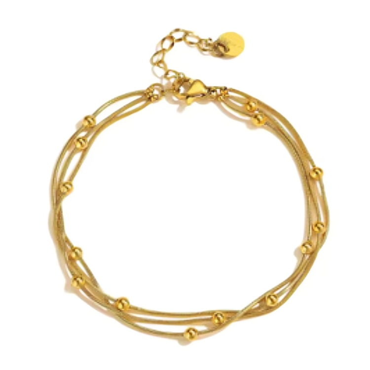 Triple bobble bracelet