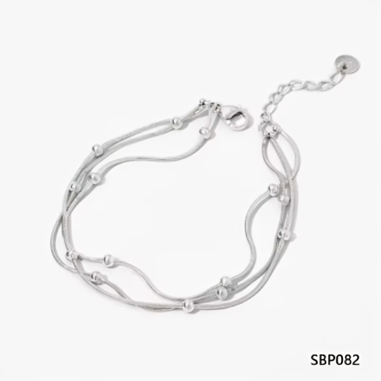 Triple bobble bracelet