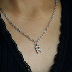Twisted rope alphabet charms