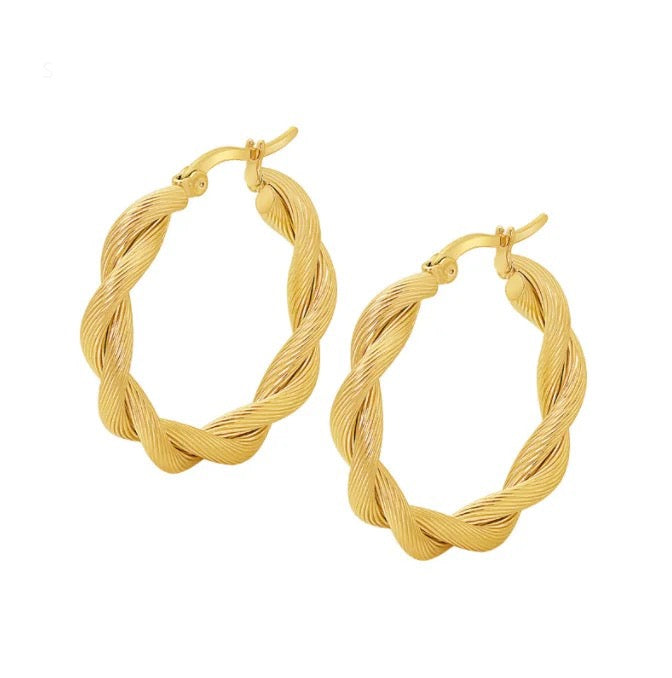 Two twist hoops