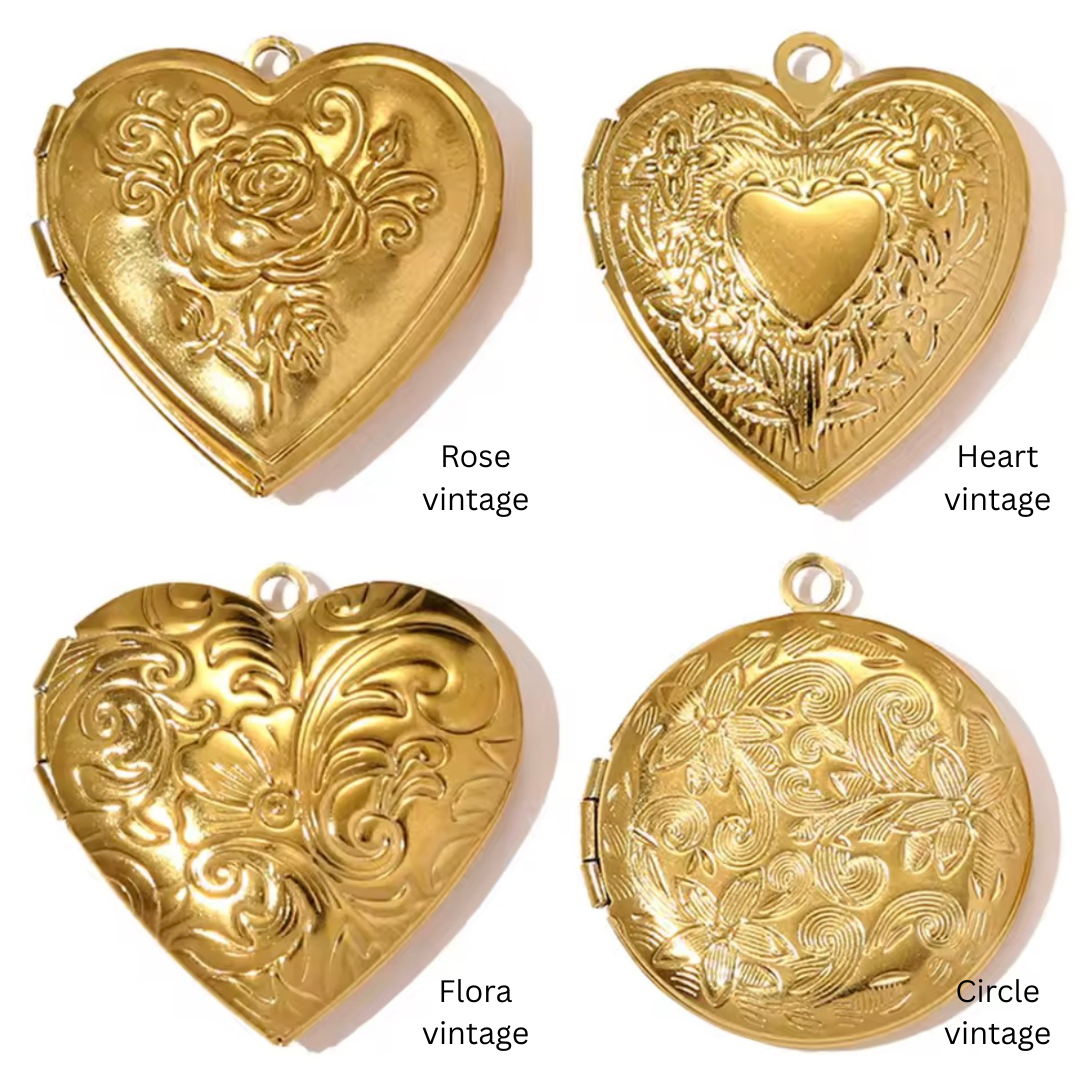 Vintage locket charms