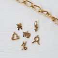 Plain zodiac charms