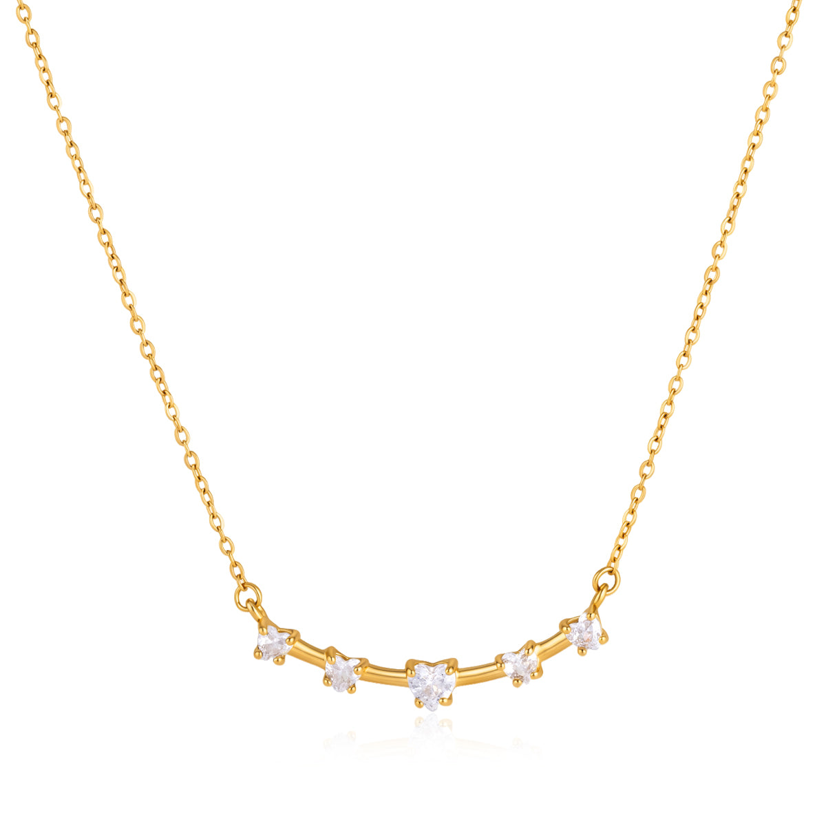 Amie Chain in gold on white