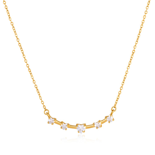 Amie Chain in gold on white