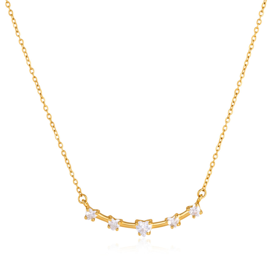 Amie Chain in gold on white