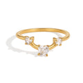 Amie Ring in gold on white