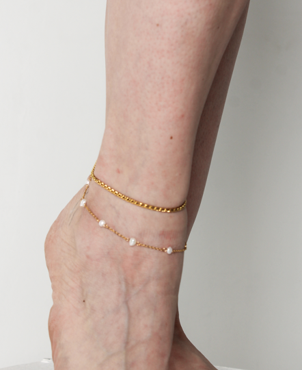 French twist anklet