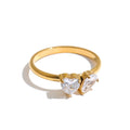 Cherie Ring in gold on white