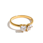 Cherie Ring in gold on white