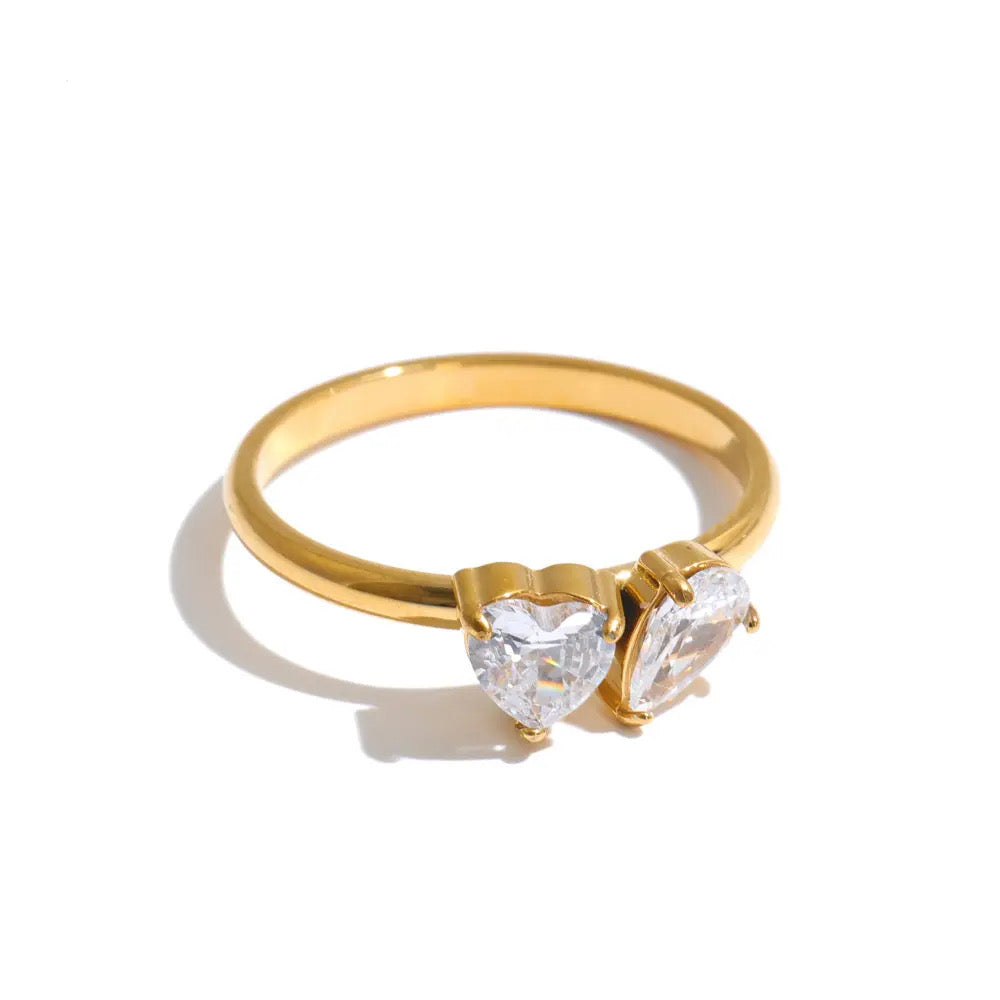 Cherie Ring in gold on white