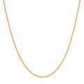 Ruffled Chain in Gold on white background