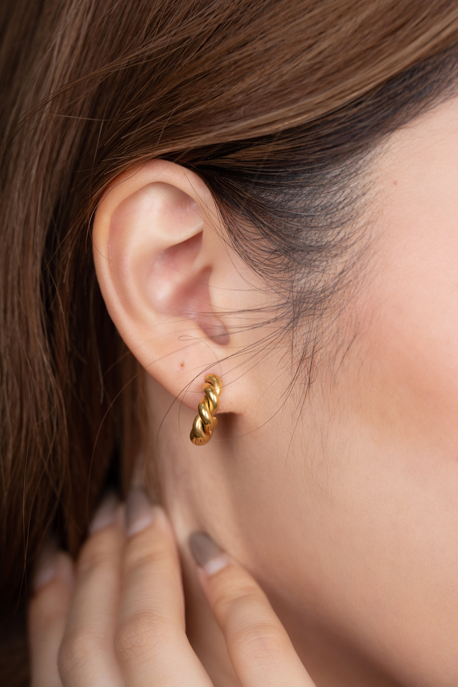 French twist hoops