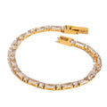 Facet Bracelet in gold on white