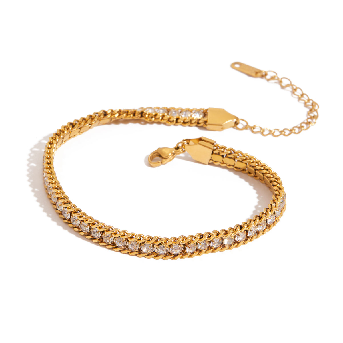 Gleam Bracelet in gold on white