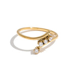 Glint Ring in gold on white