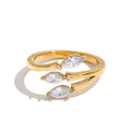 Ivy Ring in gold on white