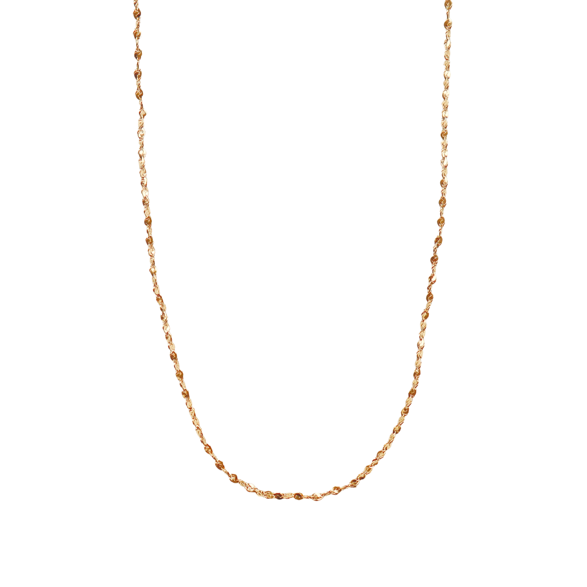 Gold Mini Star Chain on white background