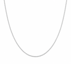 Mini Wave Chain in silver on a clean white background