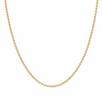 O-Shape Chain in Gold on a white background