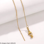 Gold O-Shape Chain on white background