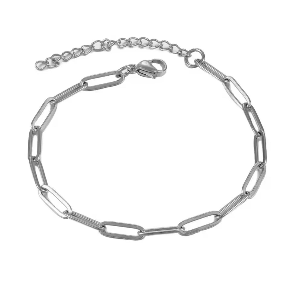 Paperclip Bracelet in Silver
