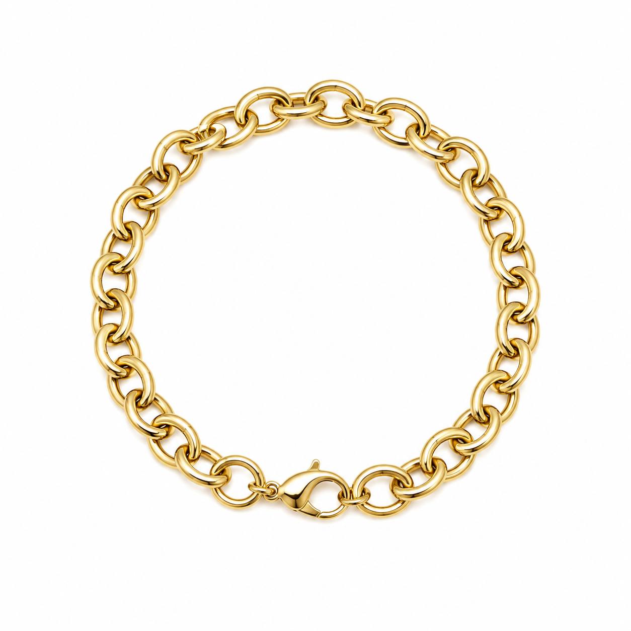 Thin circle ring bracelet