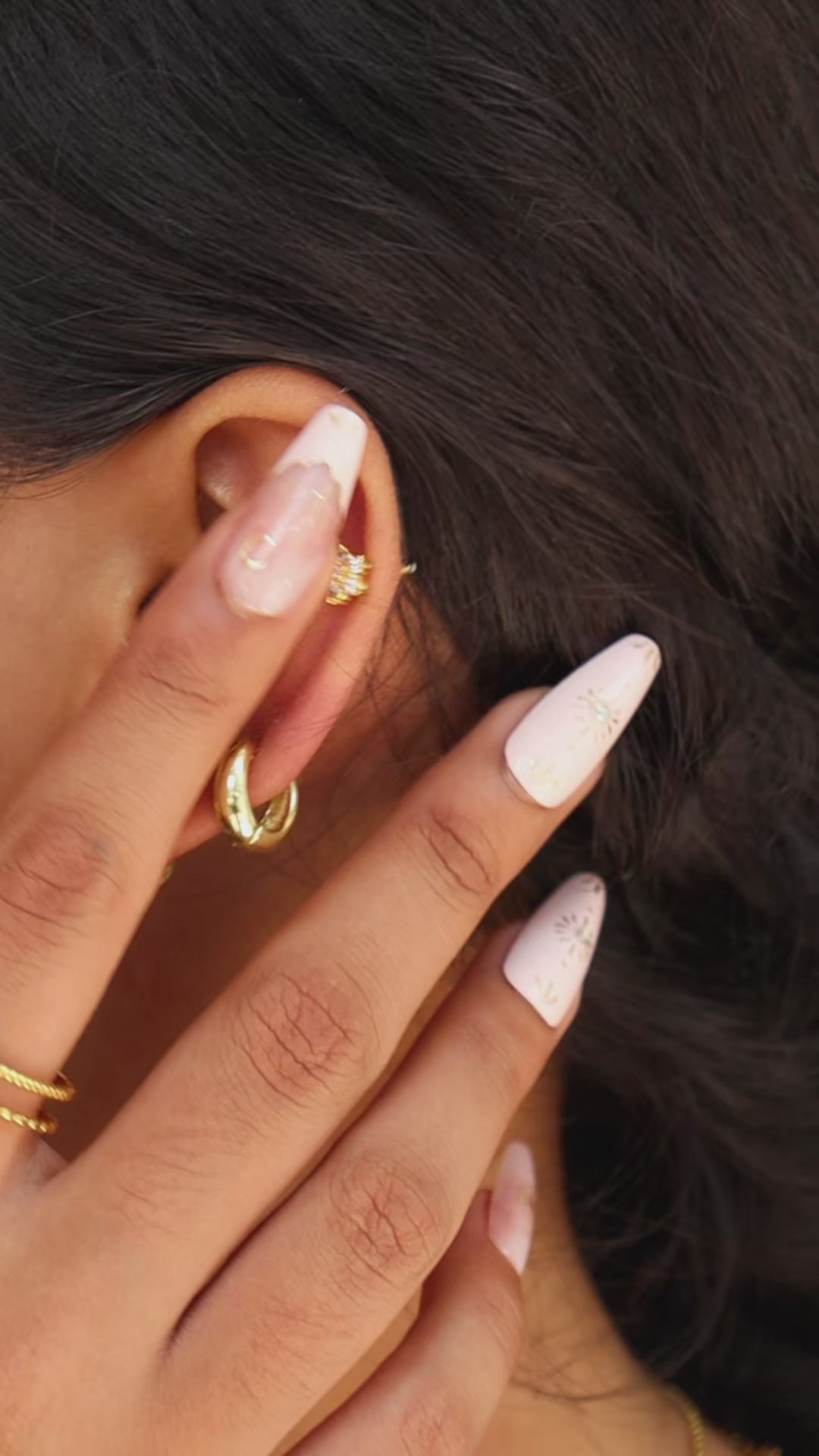 925 scoop hoops