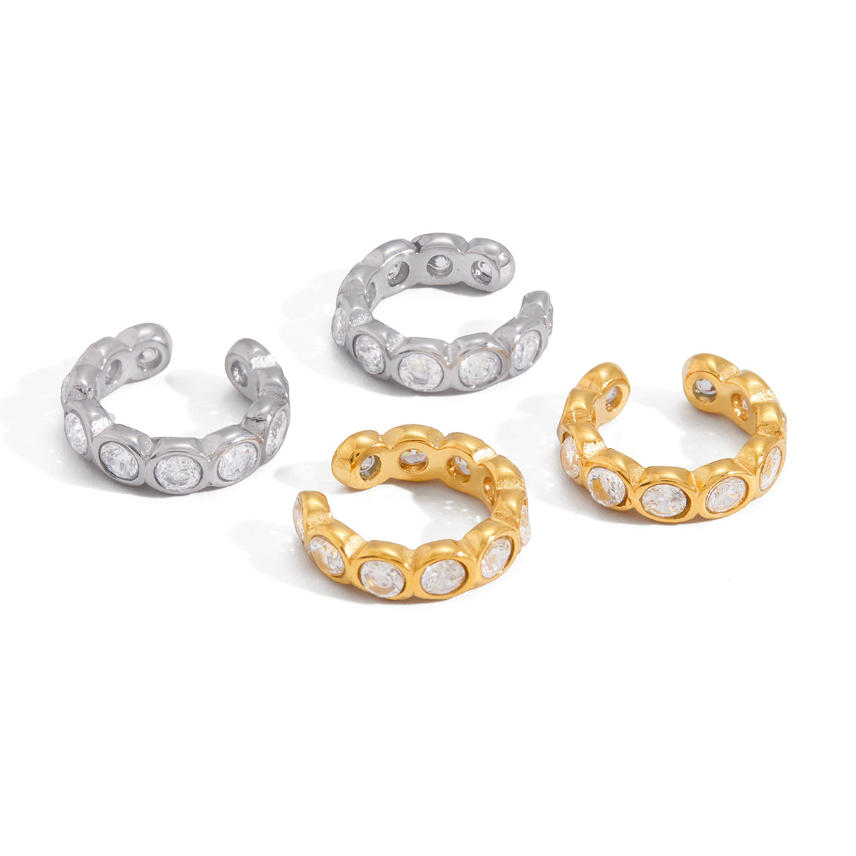 Sol Ear Cuff in gold and silver