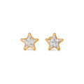 Star Studs in gold on white