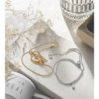 Sway Anklet in gold and silver styled