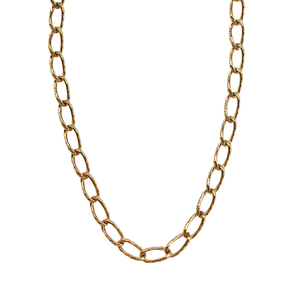 Textured link chain