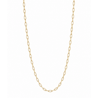 Thin Link Chain in Gold on a clean white background