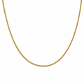 Thin Snake Chain in Gold on a white background