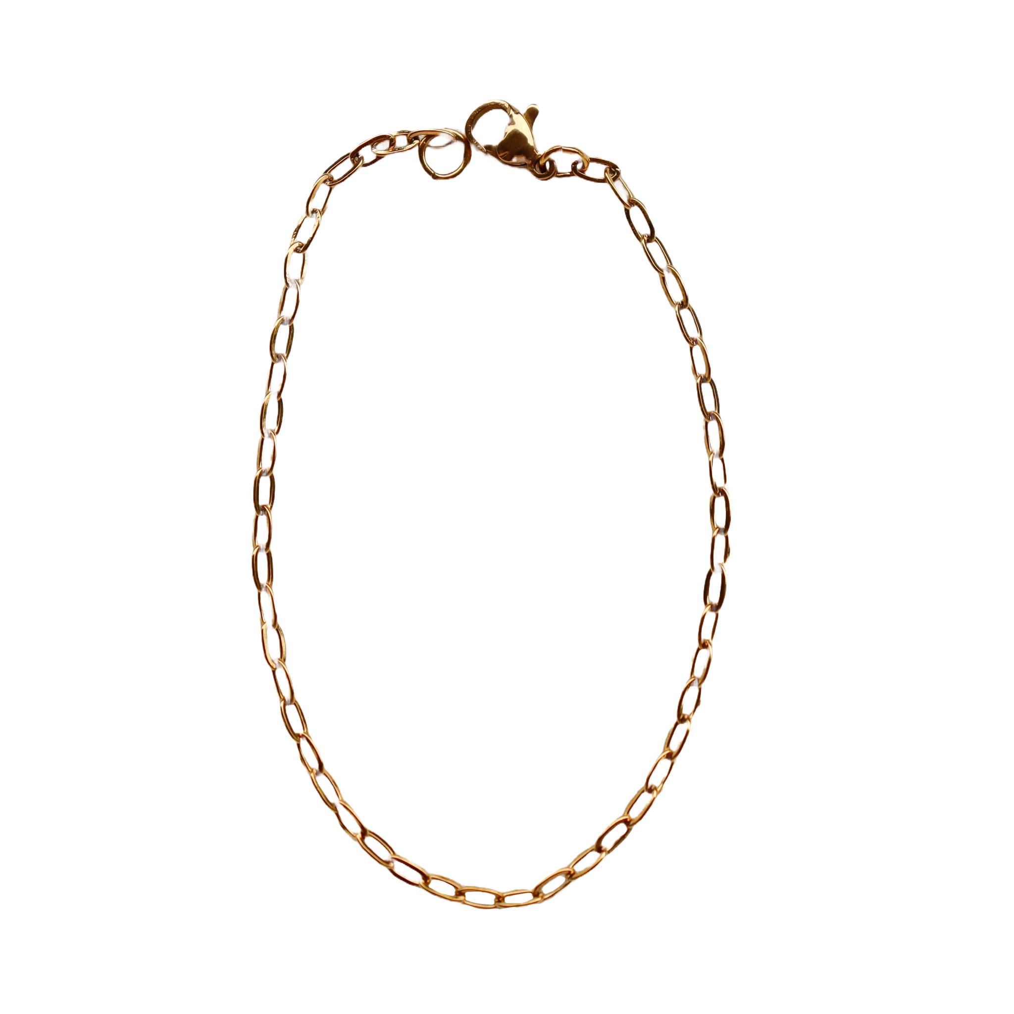 Thin link bracelet