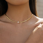 Vesper Chain worn close-up