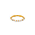 William Ring in gold on white