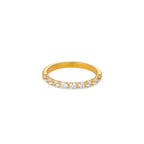 William Ring in gold on white