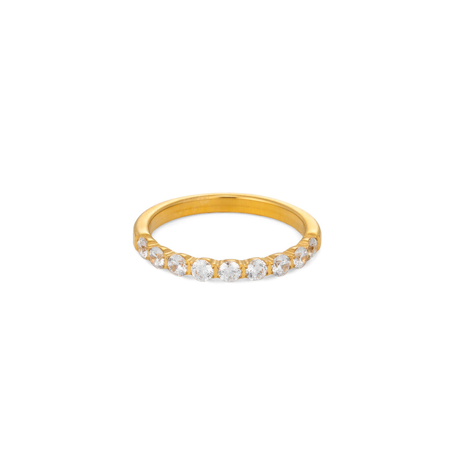 William Ring in gold on white