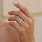 William Ring in gold worn on hand