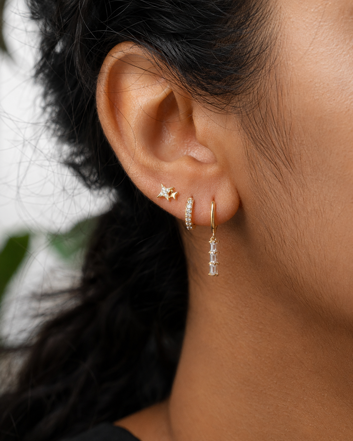 Build an ear stack in threes