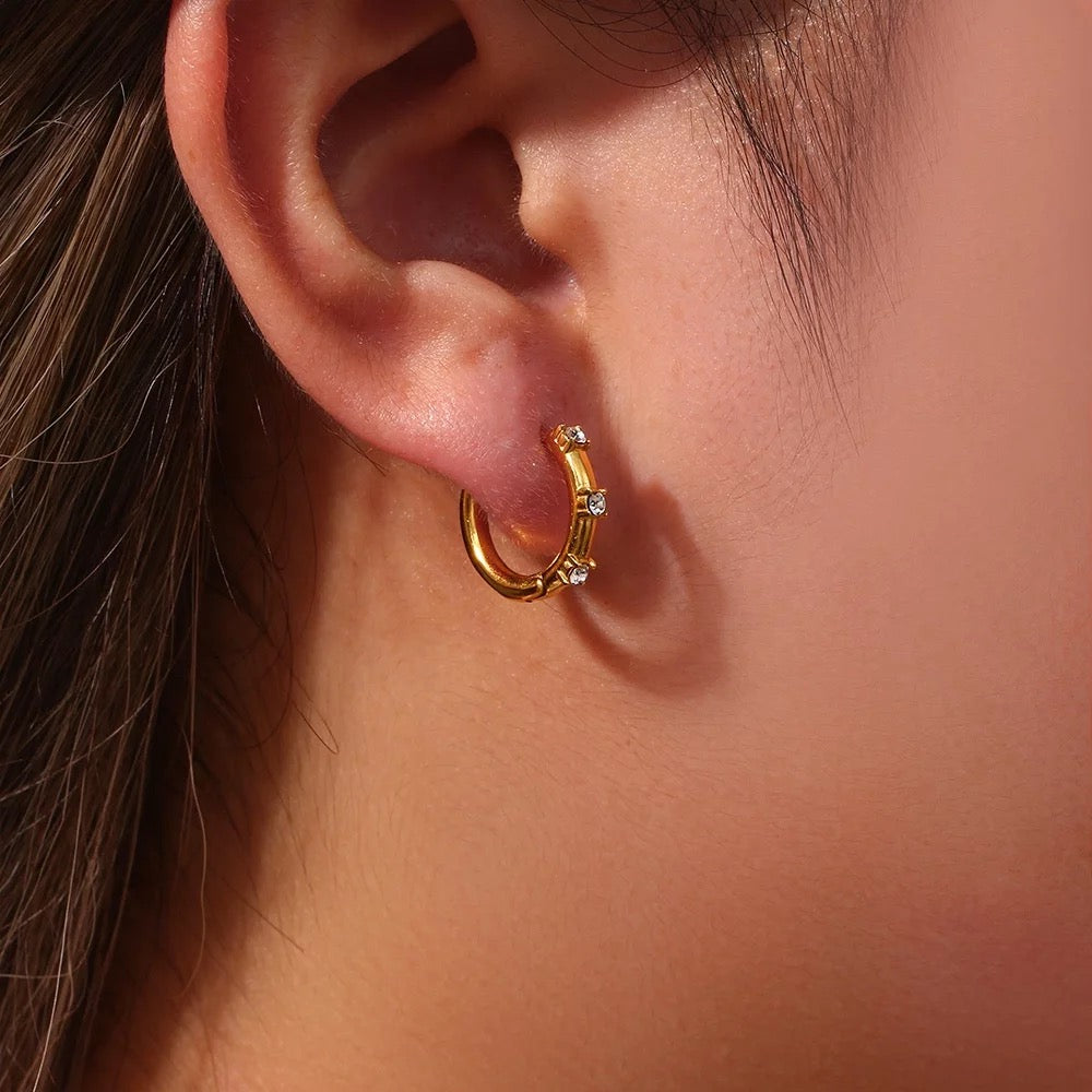 Diamond jane hoops