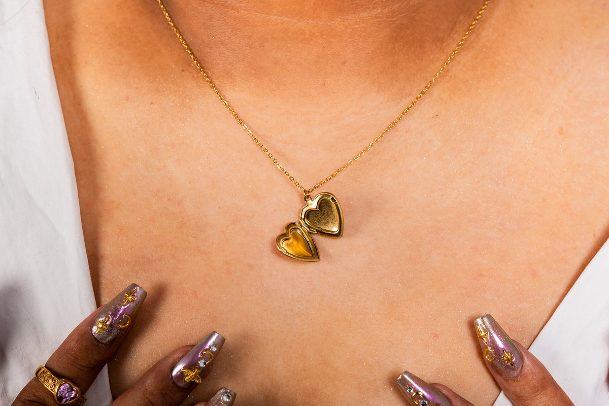 Heart locket chain