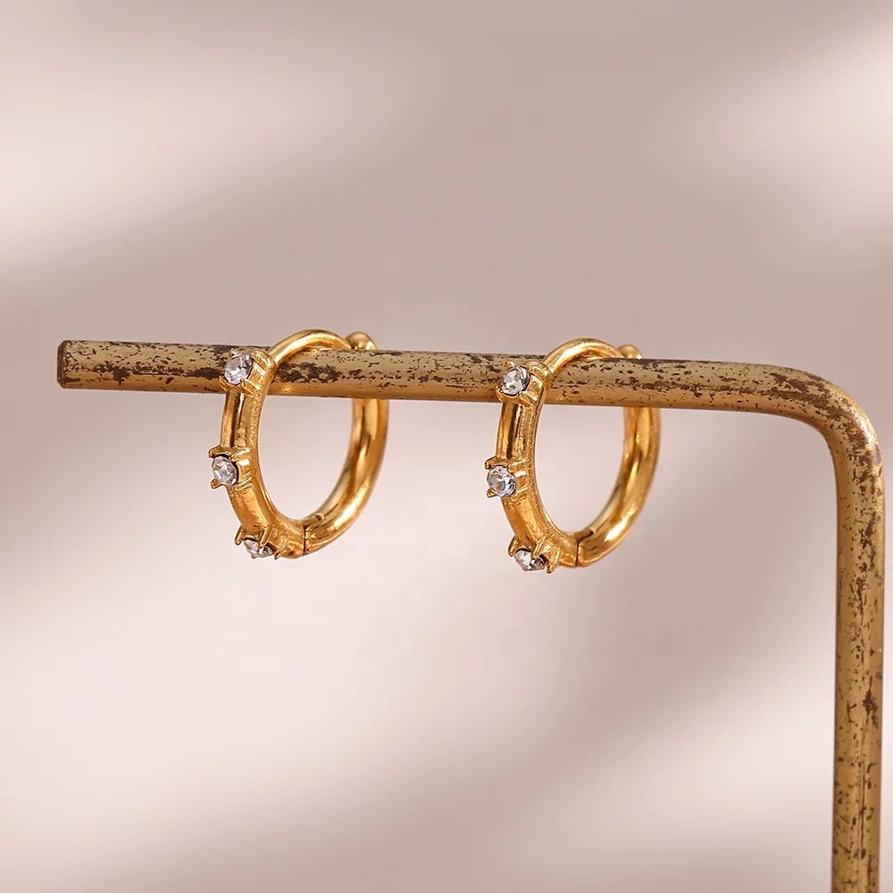 Diamond jane hoops