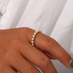Pearl drop ring